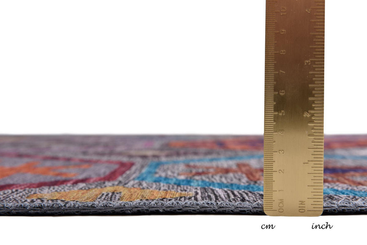 KURZFLORTEPPICH Cecilia 70x140 cm - Grau, Textil (70/140cm) - Gino Falcone