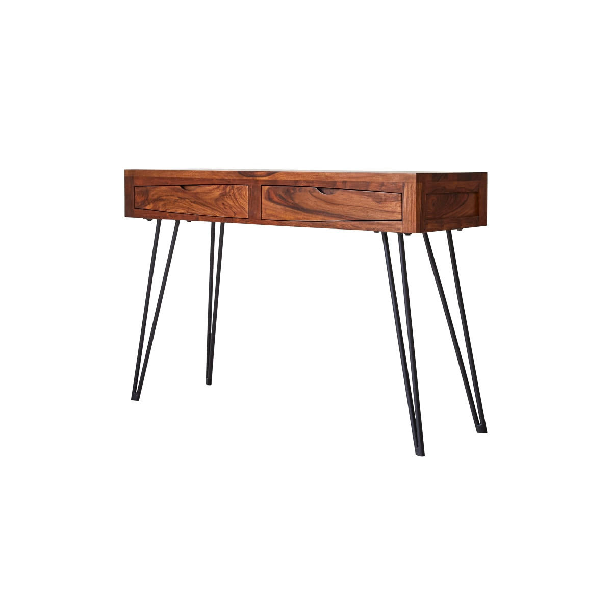 KONSOLENTISCH Bonnie Braun aus Palisander - Braun, Holz (40/120/80cm) - Tikamoon