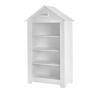 KNIHOVNA bílá - bílá, kompozitní dřevo (107.5/184/54.5cm) - Petits-meubles