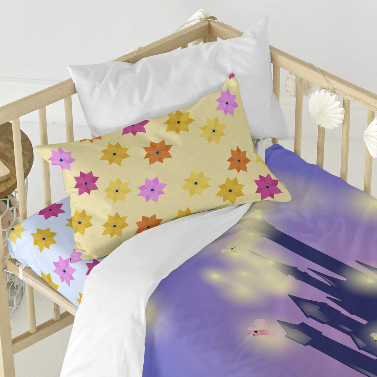 BETTBEZUG 2er-Set teiliges long braid 100x135 cm (kinderbett) mehrfarbig - Multicolor, Textil (100/135cm) - Happy Friday