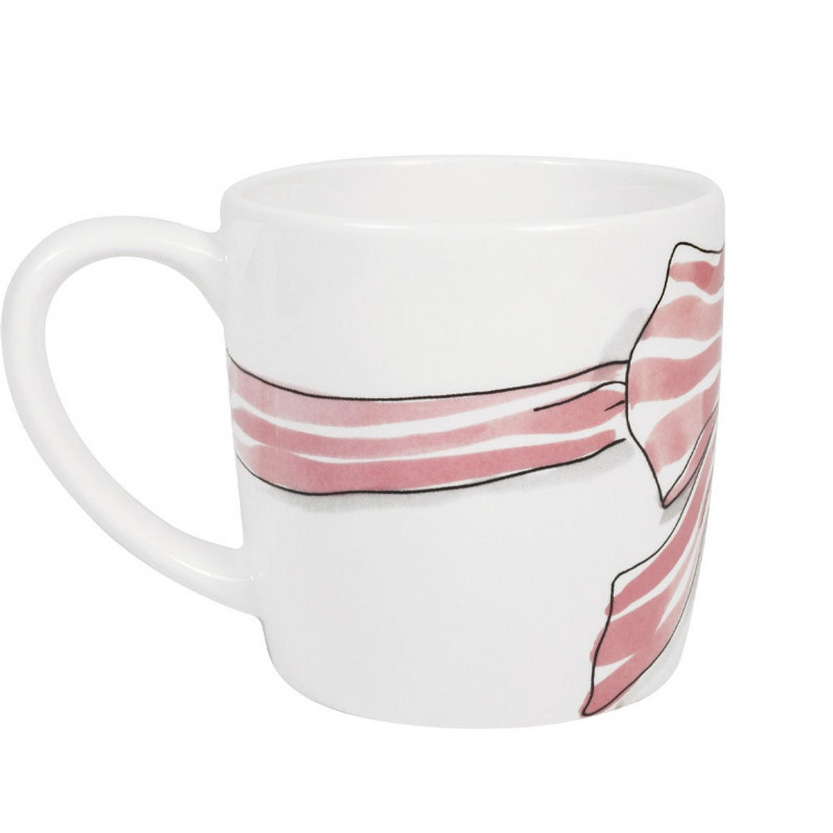 CAPPUCCINO-BECHER Pink Bow in Rosa - 500 ml - Multicolor, Keramik (0.5L) - Blond Amsterdam