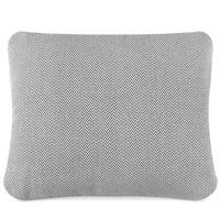 GARTENKISSEN RAMBE Dekokissen mit Füllung, 40x35 cm, Outdoorgeeignet, Dunkelgrau - Dunkelgrau/Weiß, Textil (40/35cm) - KONSIMO®