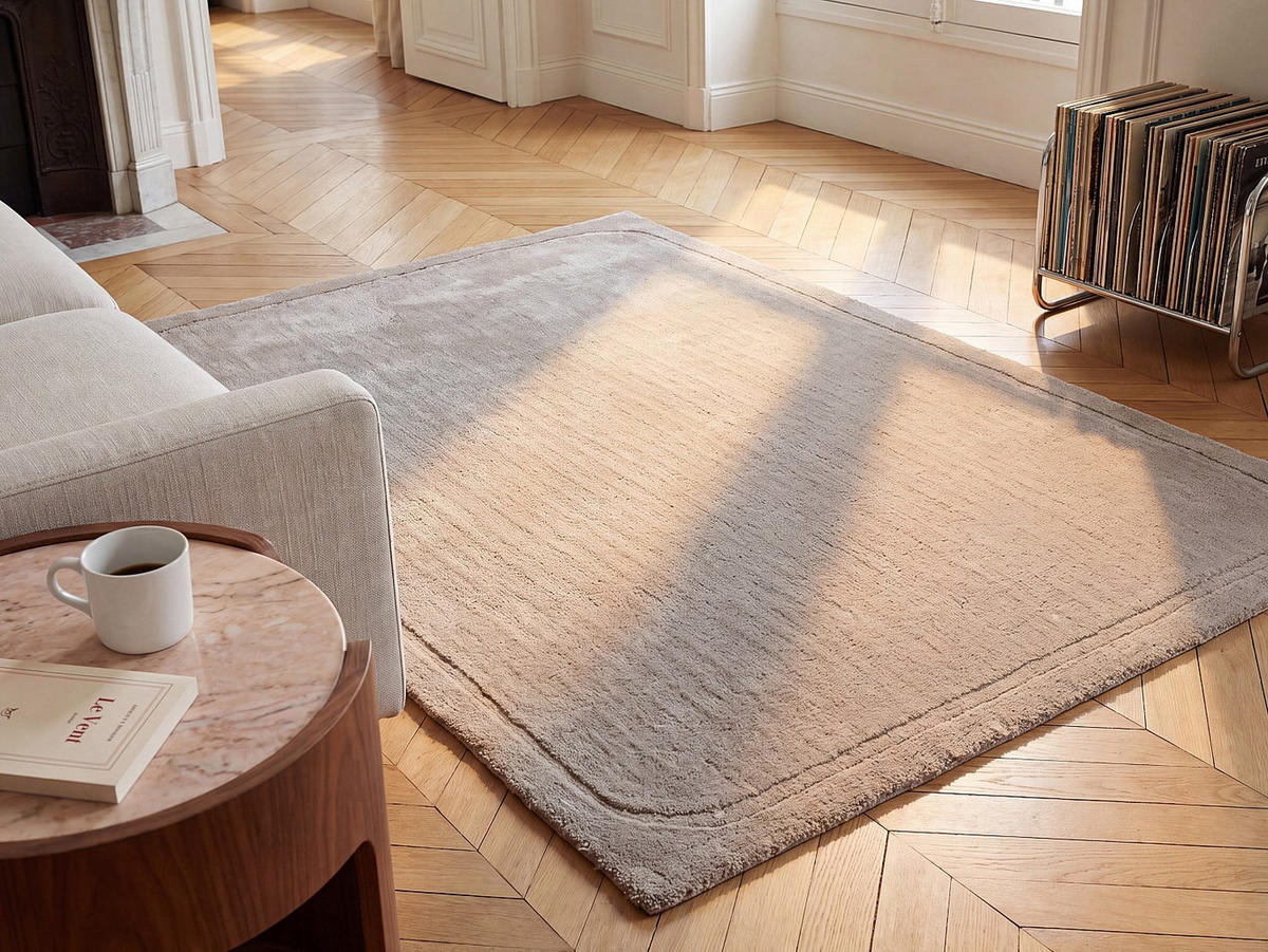 WOHNZIMMERTEPPICH - 230 cm x 160 cm - stoff - taupe Velina - Taupe, Textil (230/160cm) - Vente-Unique