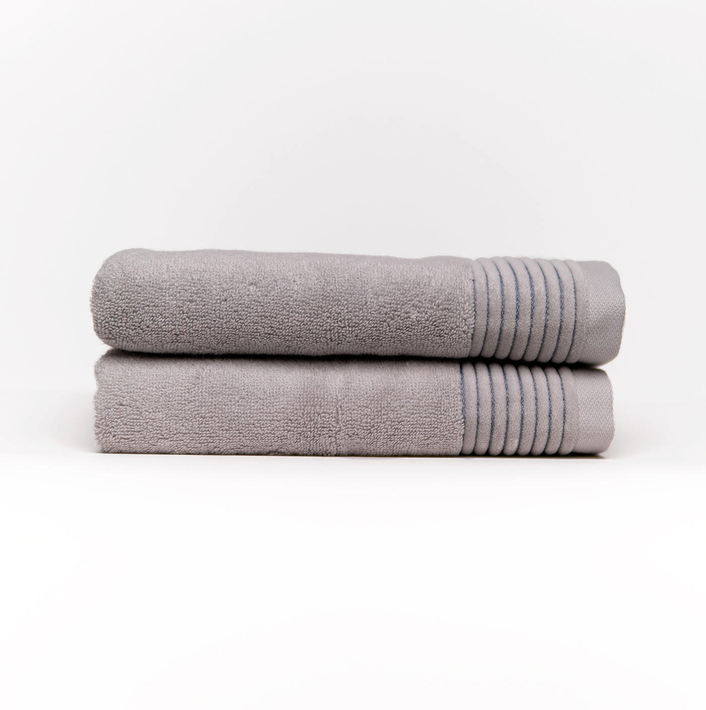 HANDTUCH Silver Mist 2er Set, 50x100cm, Baumwolle, Hellgrau - Hellgrau, Textil (50/100cm) - SOWL