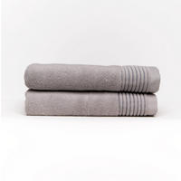 HANDTUCH Silver Mist 2er Set, 50x100cm, Baumwolle, Hellgrau - Hellgrau, Textil (50/100cm) - SOWL