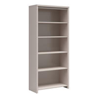 KNIHOVNA Soren Kašmír - béžová, kompozitní dřevo (90/200.5/40.5cm) - Petits-meubles