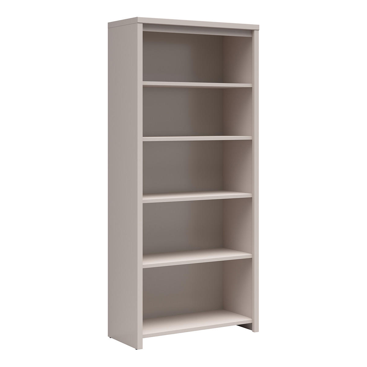 KNIHOVNA Soren Kašmír - béžová, kompozitní dřevo (90/200.5/40.5cm) - Petits-meubles