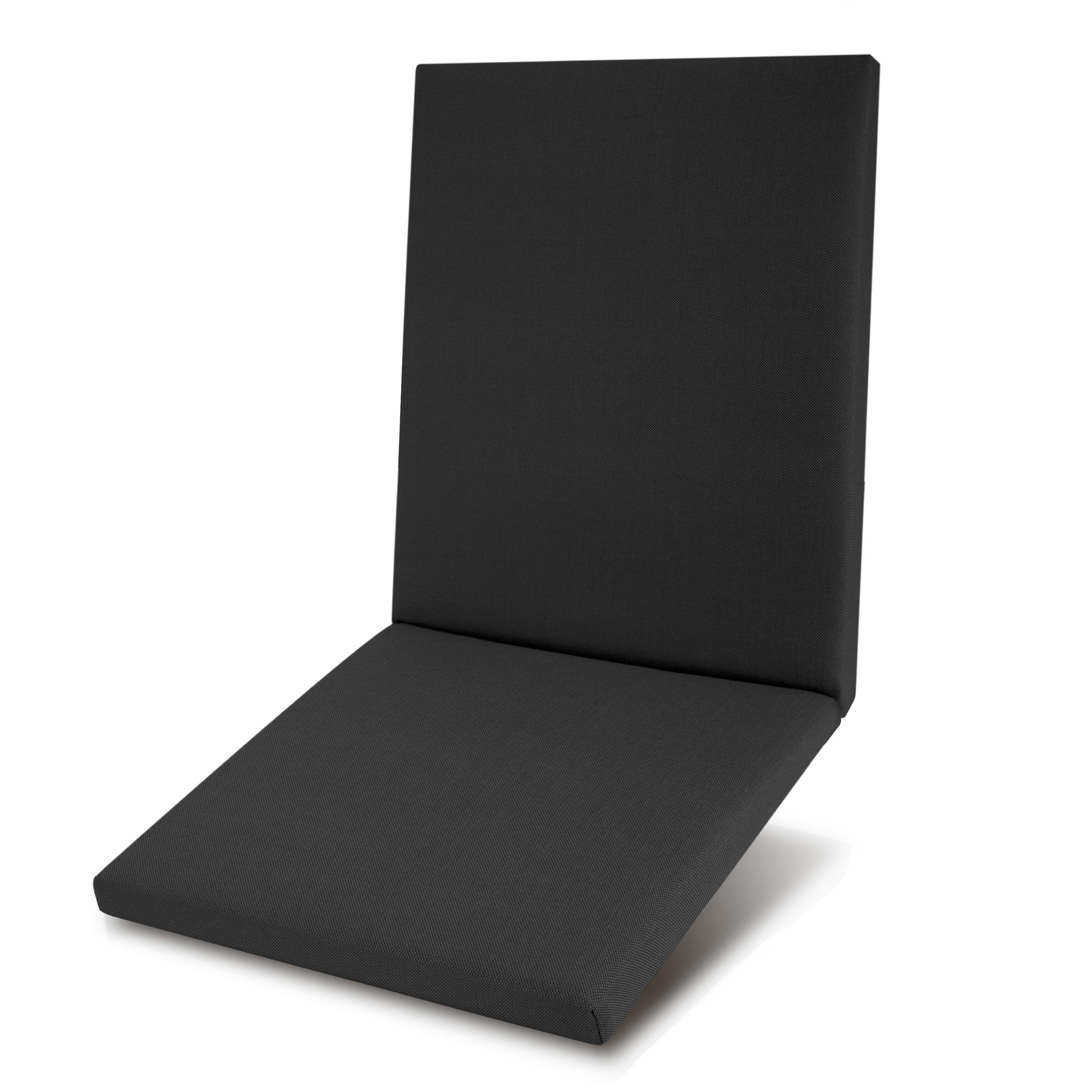 Beautissu Niederlehnerauflage Anthrazit 48x5x105 cm