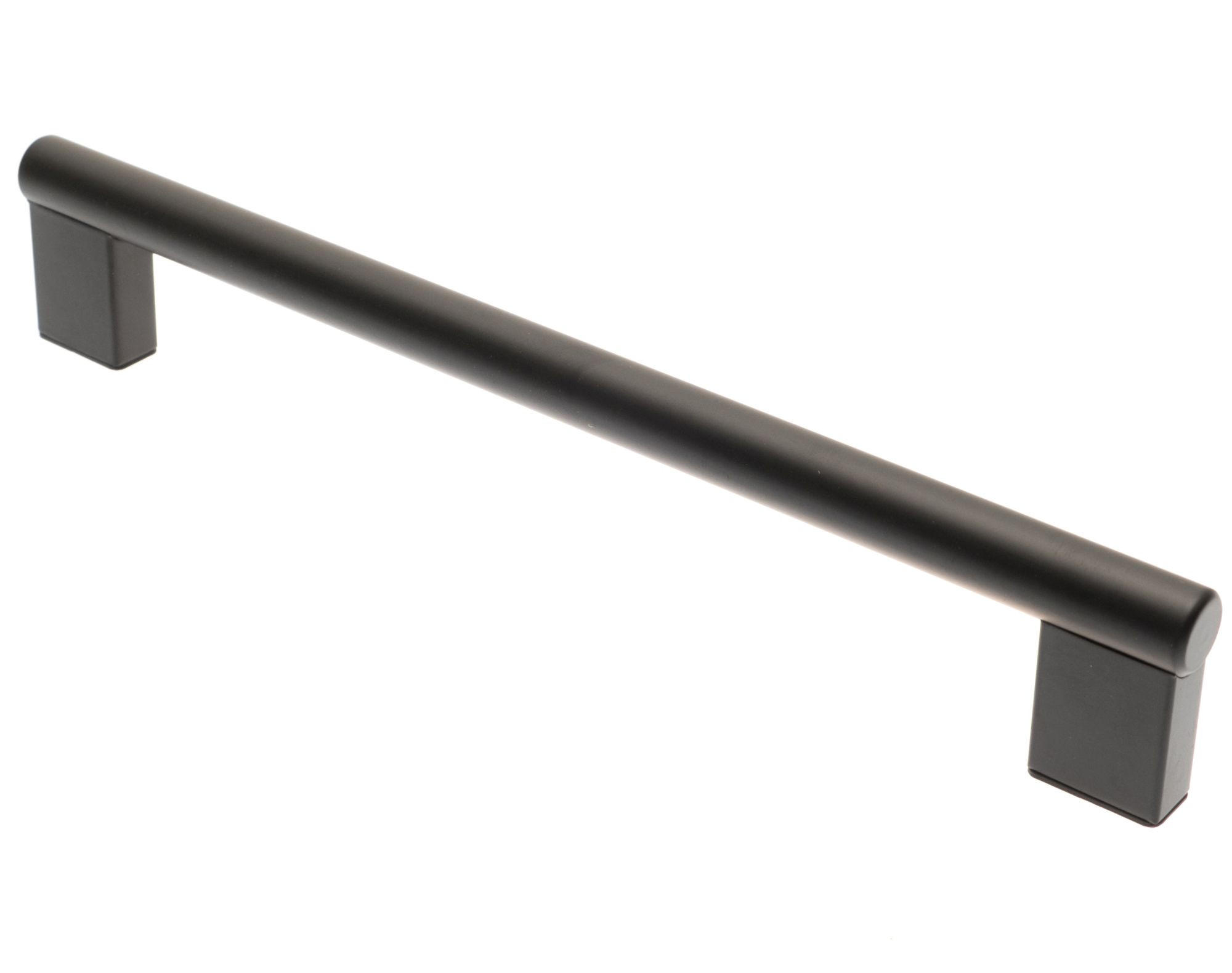 MÖBELGRIFF BA 192mm, Küchengriff schwarz matt, Griffstange Ø 12mm - Schwarz, Metall (1.2/3.5/21.4cm)