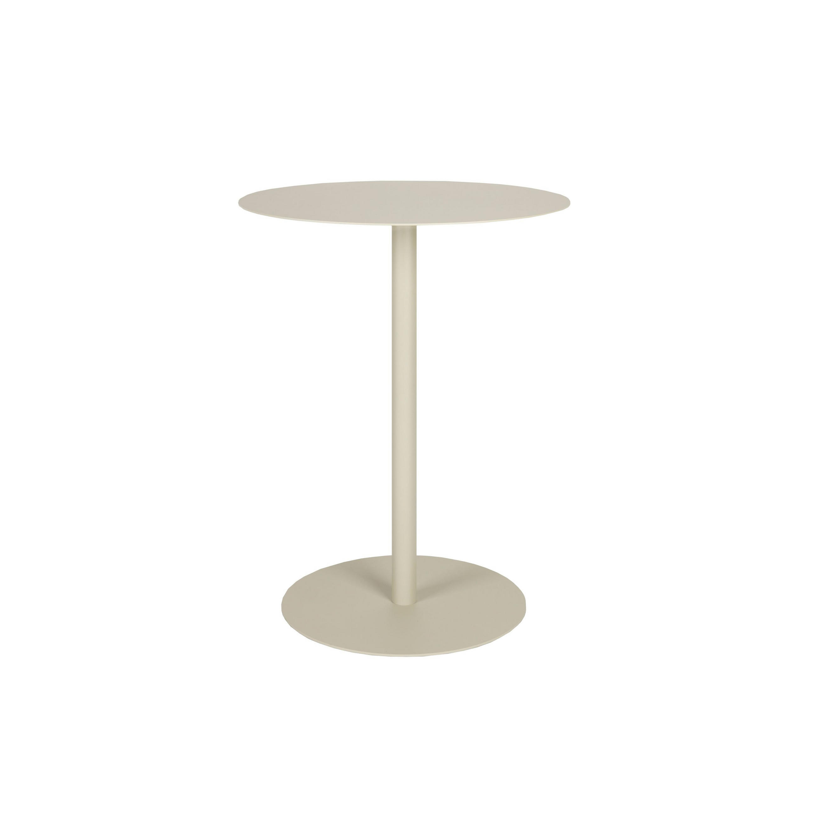 BISTROTISCH Snow Rund 57 cm Metall Beige - Beige, Metall (57/57/75cm) - Zuiver