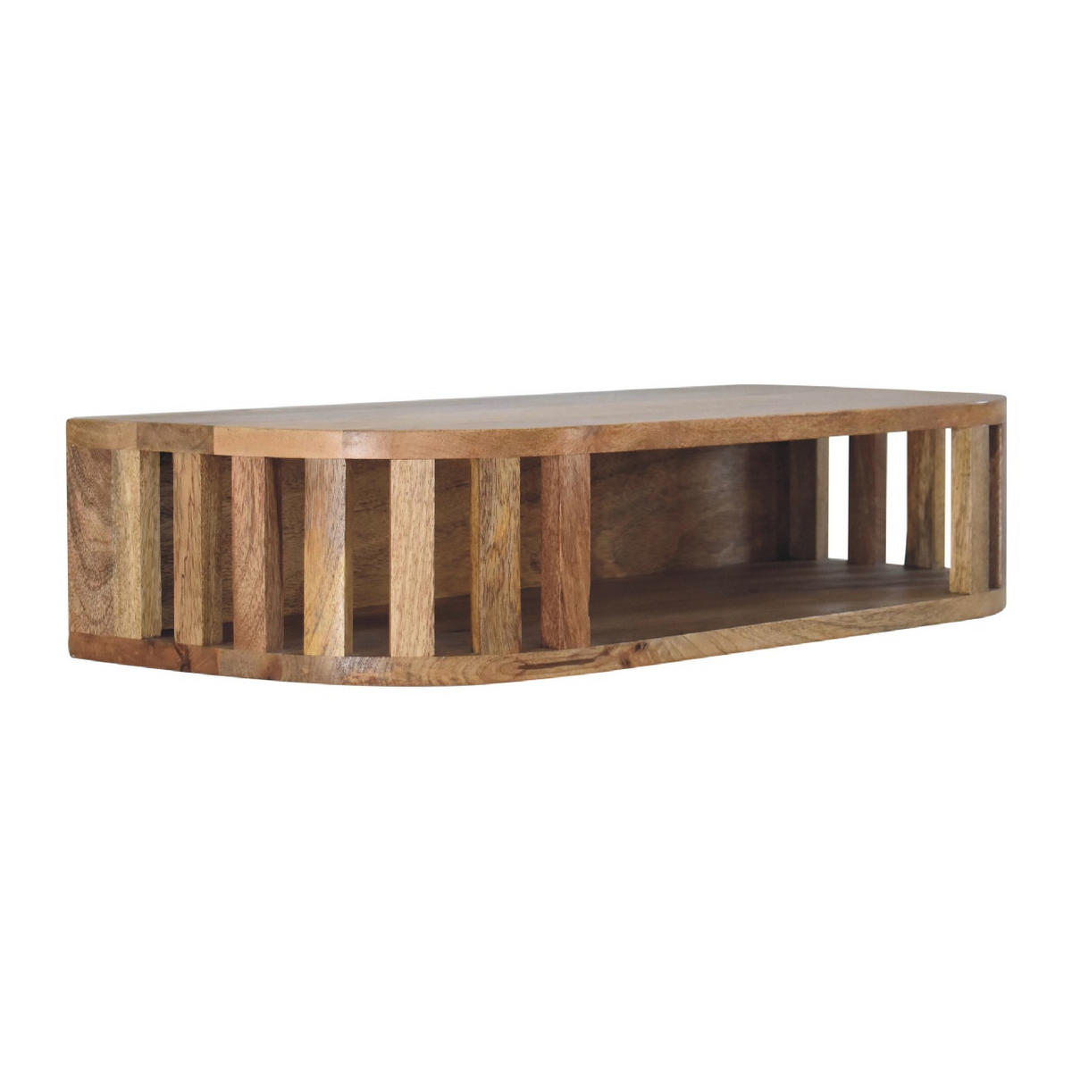 VISEĆI KONZOLNI STOL Ariella - smeđa, drvo (70/30/15cm) - Artisan Furniture