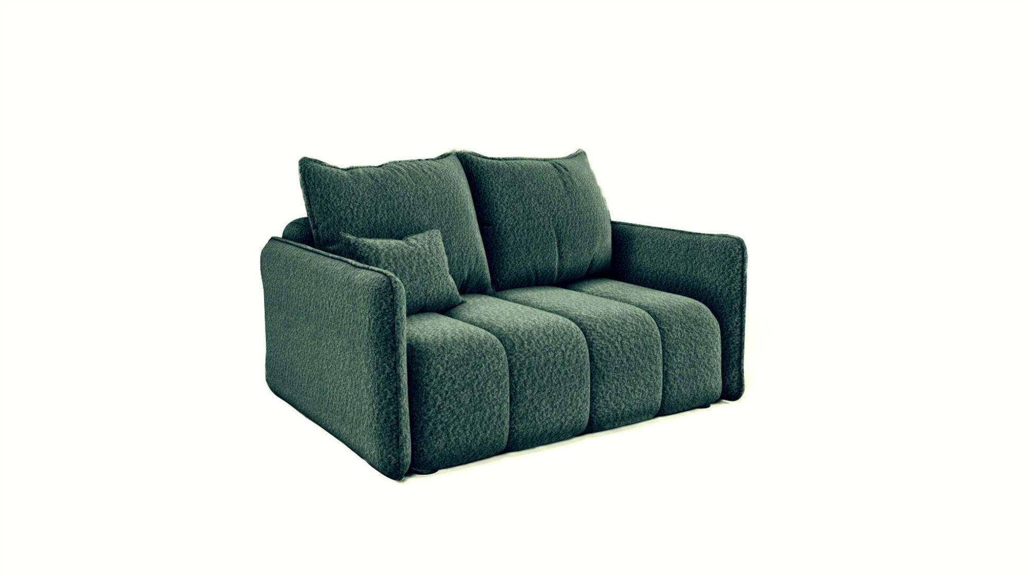 SOFA 2-sitzer Morgano - Grün, Holzwerkstoff/Textil (150/86/102cm) - Fun Möbel
