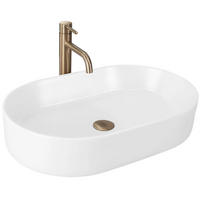 AUFSATZWASCHBECKEN Rea Nadia 60 White Matt - Weiß, Keramik (38.5/12/61cm) - REA
