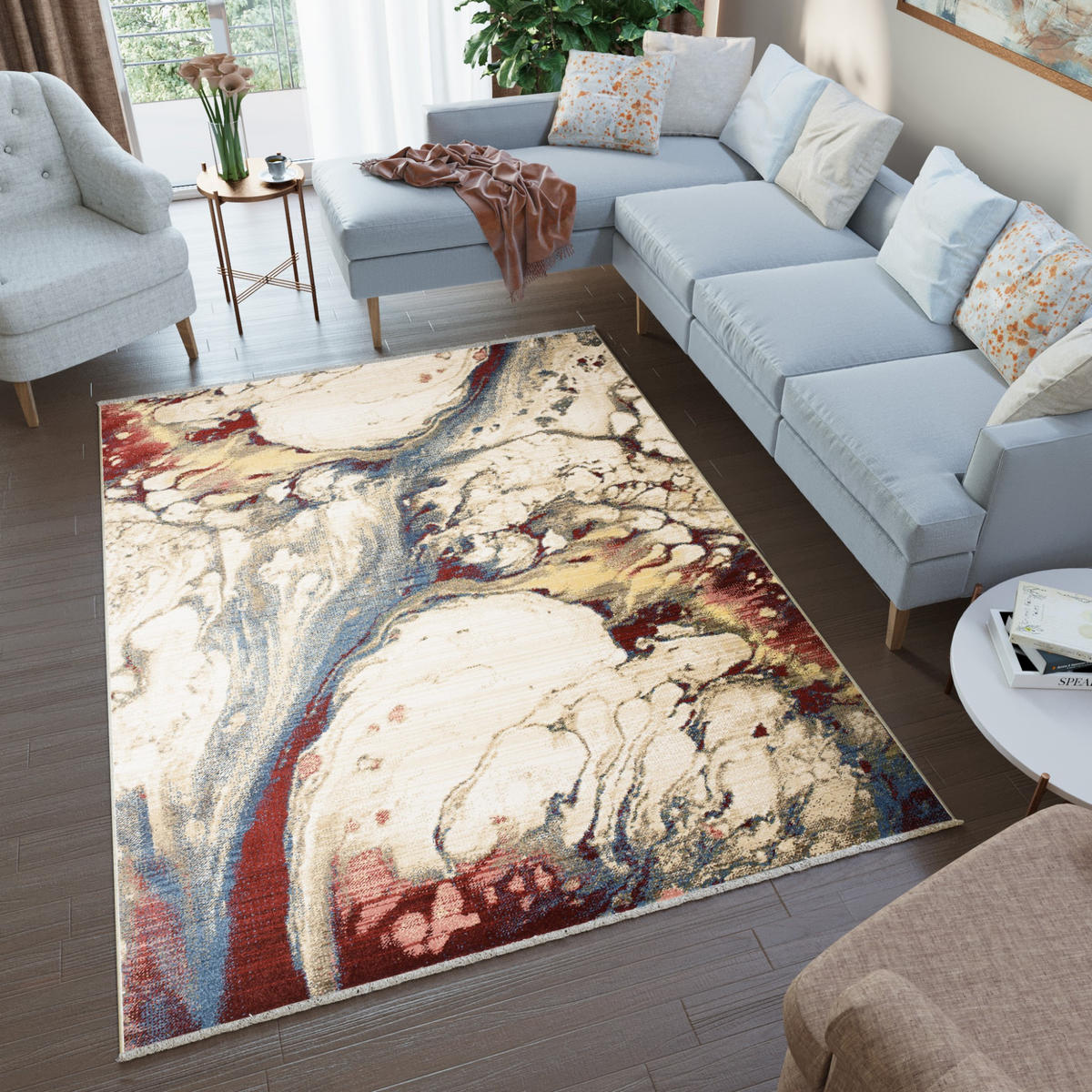 TEPPICH RIVIOLI Creme 200/305 cm - Creme, Textil (200/305cm) - Tapiso