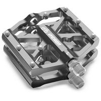 FAHRRADPEDALE Aluminiumlegierung rutschfest Titaniumgrau - Grau, Metall (9.7/1.8/10.4cm)