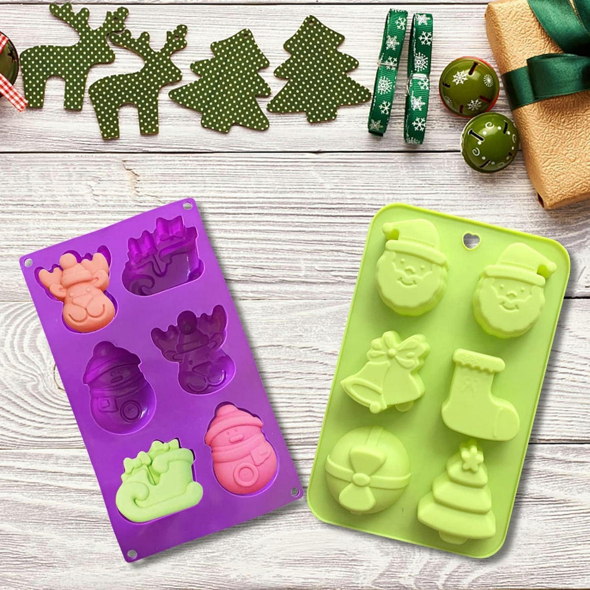 SILIKONFORM Weihnachten 2-teiliges Set - Multicolor, Kunststoff