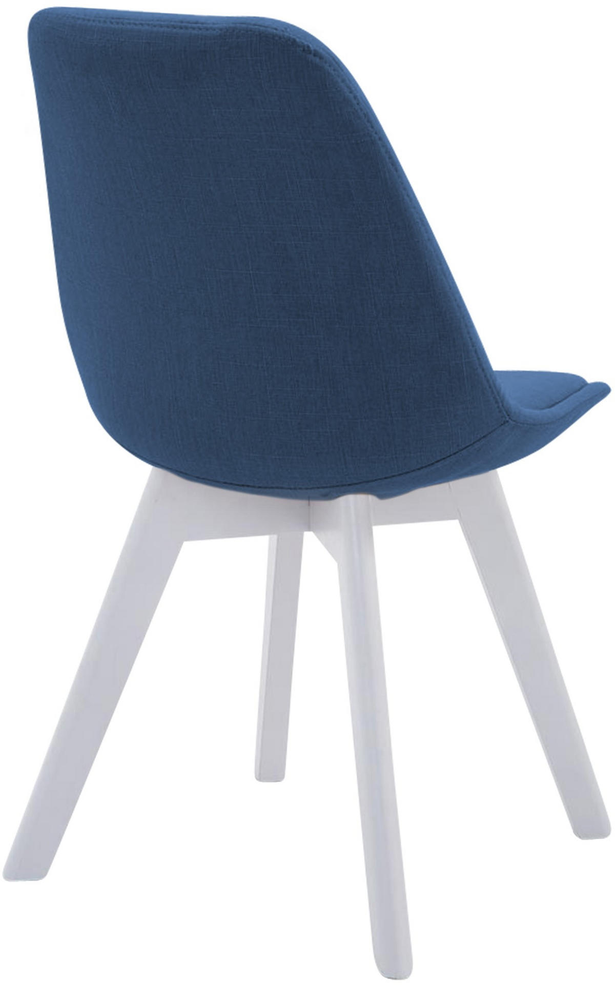 STUHL Stoff Blau - Blau/Weiß, Holz/Textil (48/84/55cm) - CLP