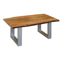 COUCHTISCH Akazie 110x60x45 walnuss lackiert FREEFORM 2 #11 - Dunkelbraun, Holz (110/60/45cm) - Massivmoebel24