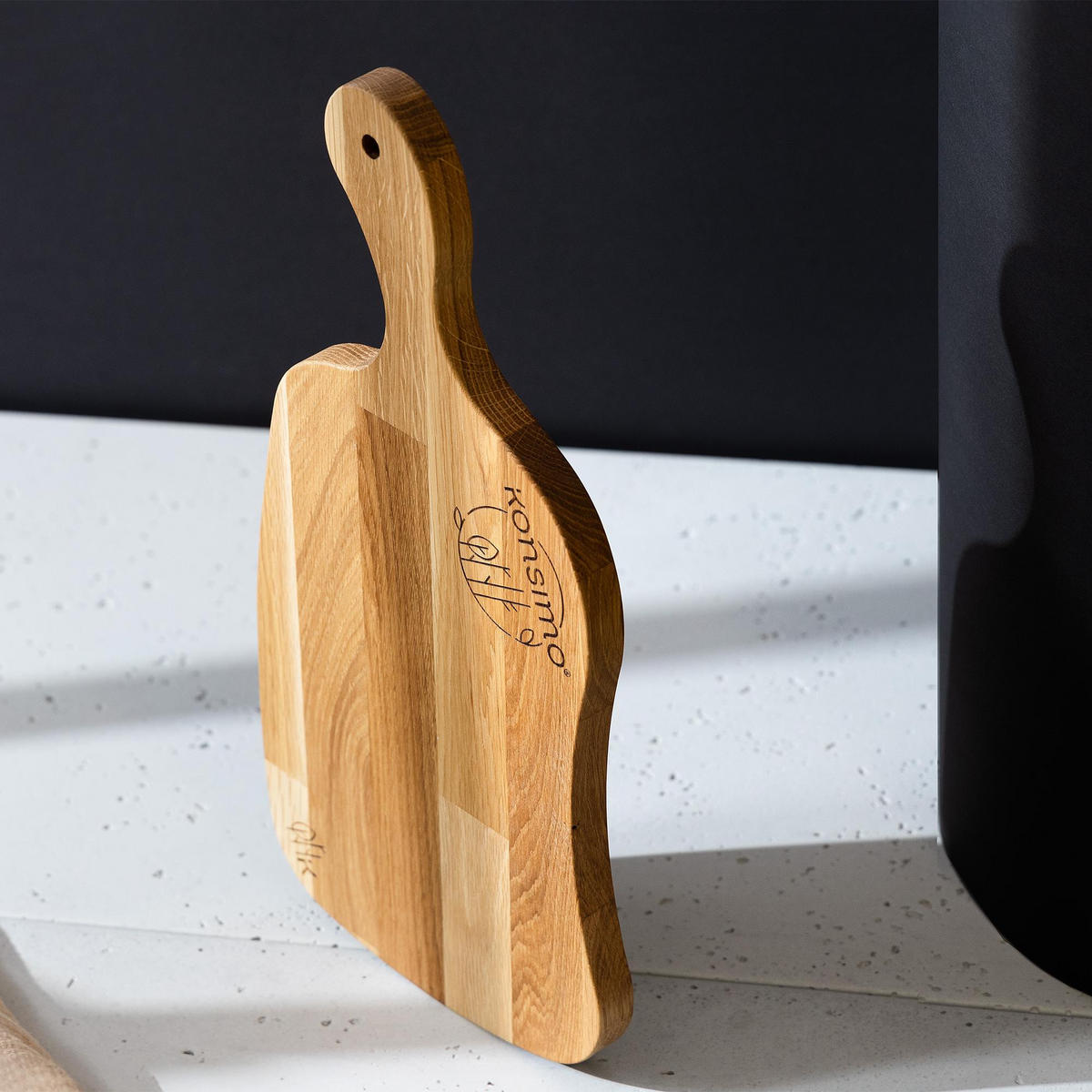 SCHNEIDEBRETT Holz Eiche geölt LIVO - Eichefarben, Holz (16/33cm) - KONSIMO®