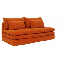 SCHLAFSOFA Mit Bettkasten NELIA, Stoff Poso, Kupfer - Orange, Holz (190/75/90cm) - Kaiser Möbel