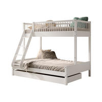 FAMILIENBETT 90x200 140x200 Keeley Buche Weiß mit Schublade - Weiß, Holz (90/200cm) - 58aufmkessel