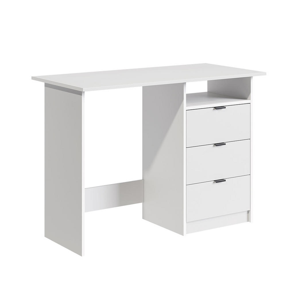 Vicco STŮL Meiko Bílá 105 x 50 cm se zásuvkami