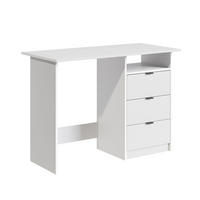 SCHREIBTISCH Meiko Weiß 105 x 50 cm mit Schubladen - Weiß, Holzwerkstoff (50/105/76.5cm) - Vicco