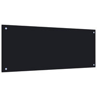 KÜCHENRÜCKWAND Glas 100x40 cm Schwarz Wand-Spritzschutz - Schwarz, Glas (100/40/0.6cm) - DELUKE
