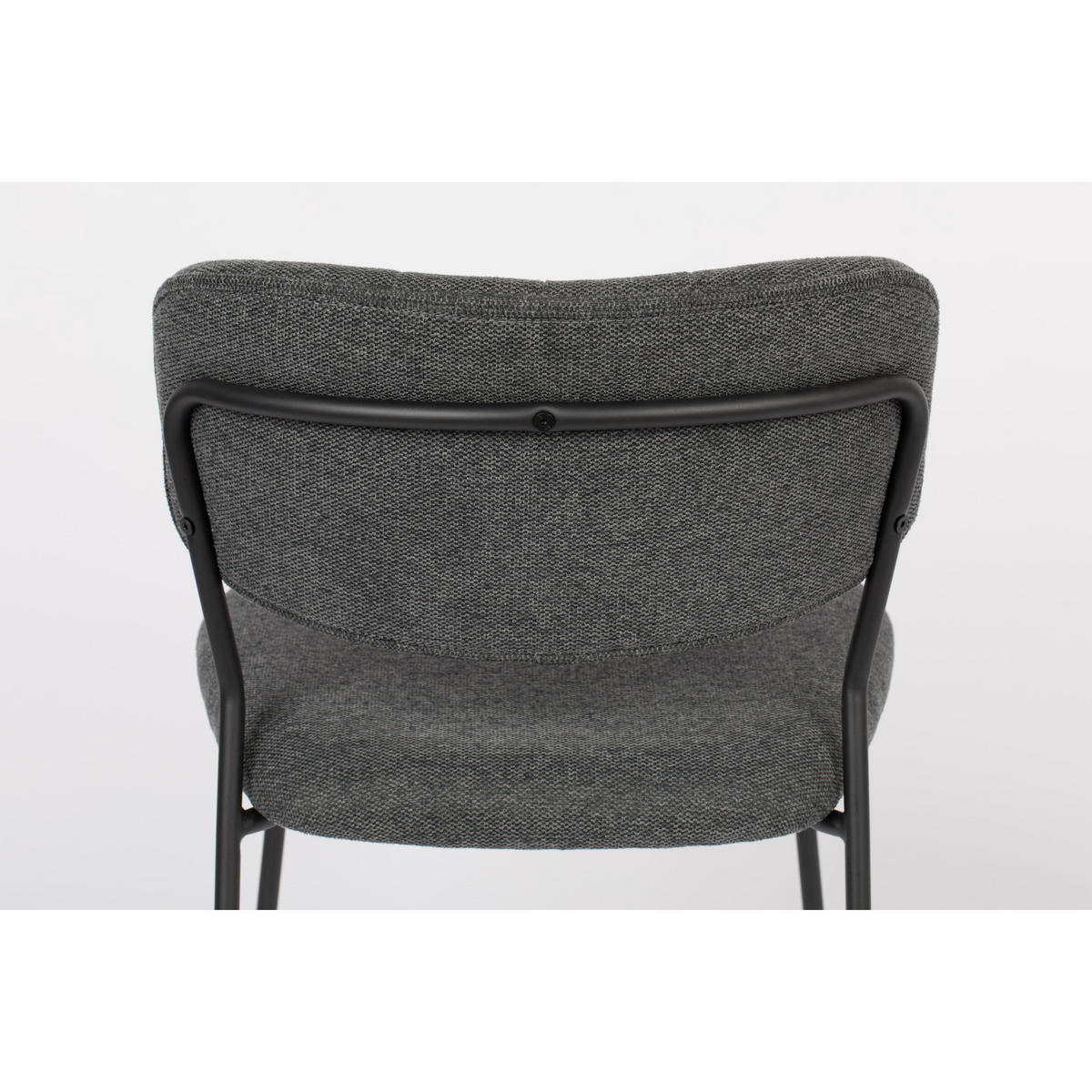 ESSZIMMERSTUHL Jolien Schwarz/ Dunkelgrau - 2 er Set - Dunkelgrau, Textil (48/77/56cm) - Housecraft Living