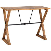 KONSOLENTISCH aus Metall und Holz, 106x40x77cm - Braun, Holz (78.5/108/42cm) - Wanderlust