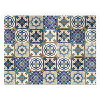 GLASPLATTE für Kamin 80x60 cm - Blau, Glas (80/60/0.4cm) - TULUP