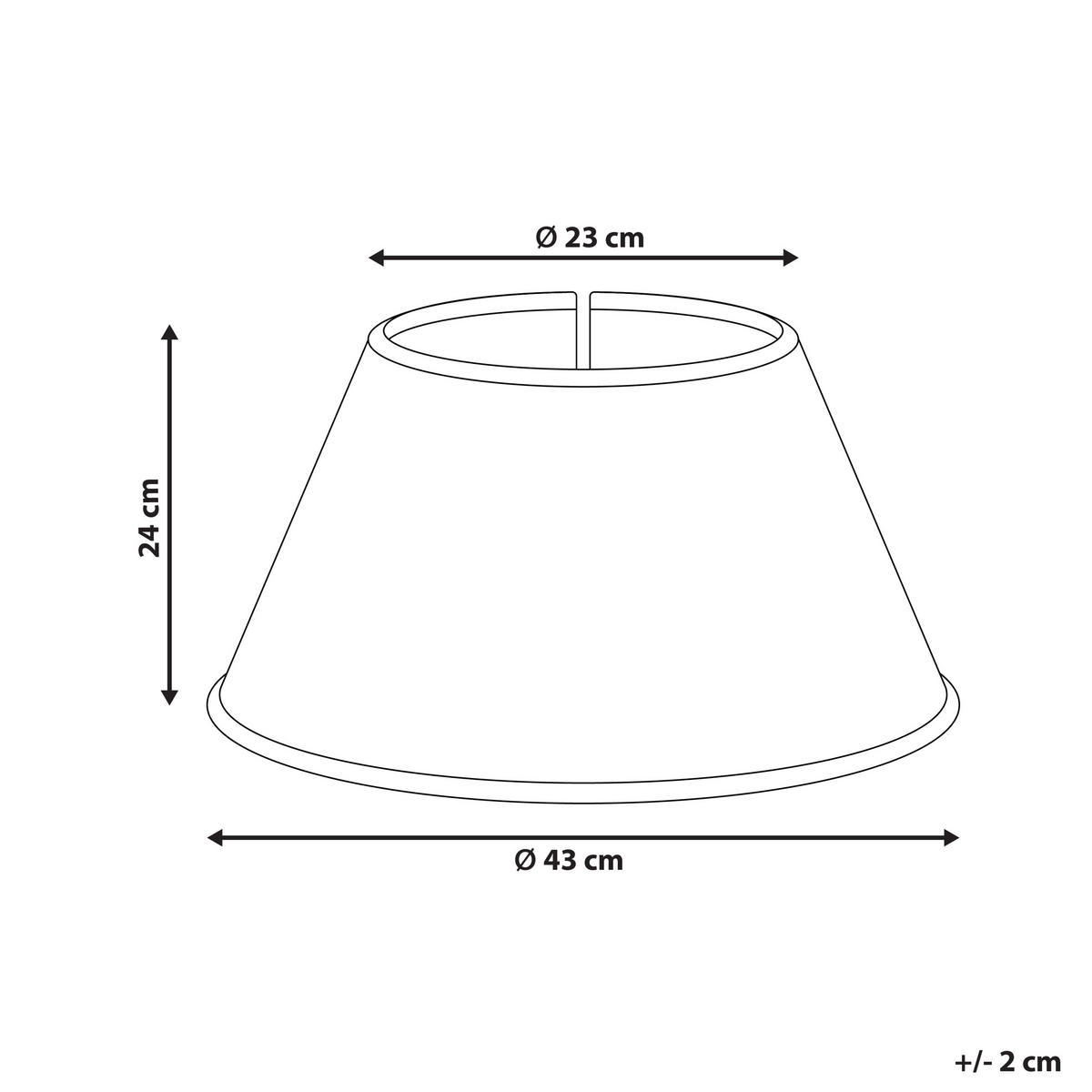 WEIHNACHTSBAUMKRAGEN 24 cm Naturfarben Hiver - Naturfarben, Naturmaterialen (24cm) - Beliani