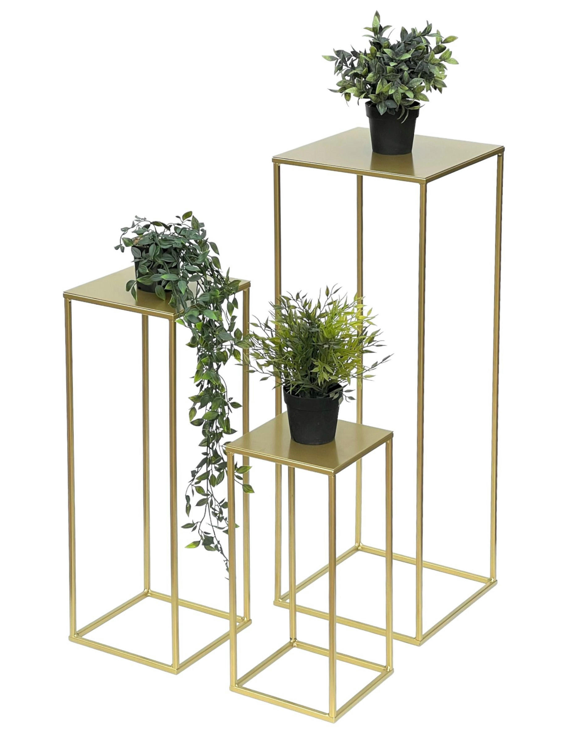 DanDiBo Blumenhocker Gold 30x82x30 cm