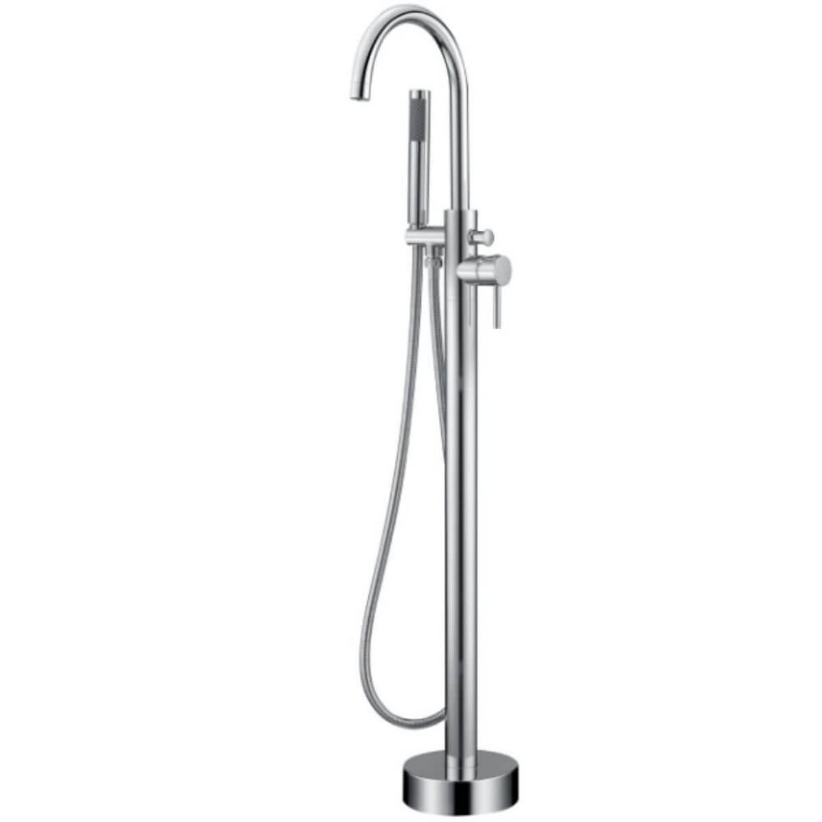 STANDARMATUR MOON - Chrome - Chromfarben, Metall (16/115/21cm) - Home Deluxe