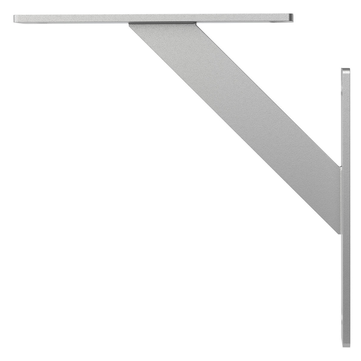 REGALHALTERUNGEN - Silberfarben, Metall (18/3/18cm) - ML-DESIGN