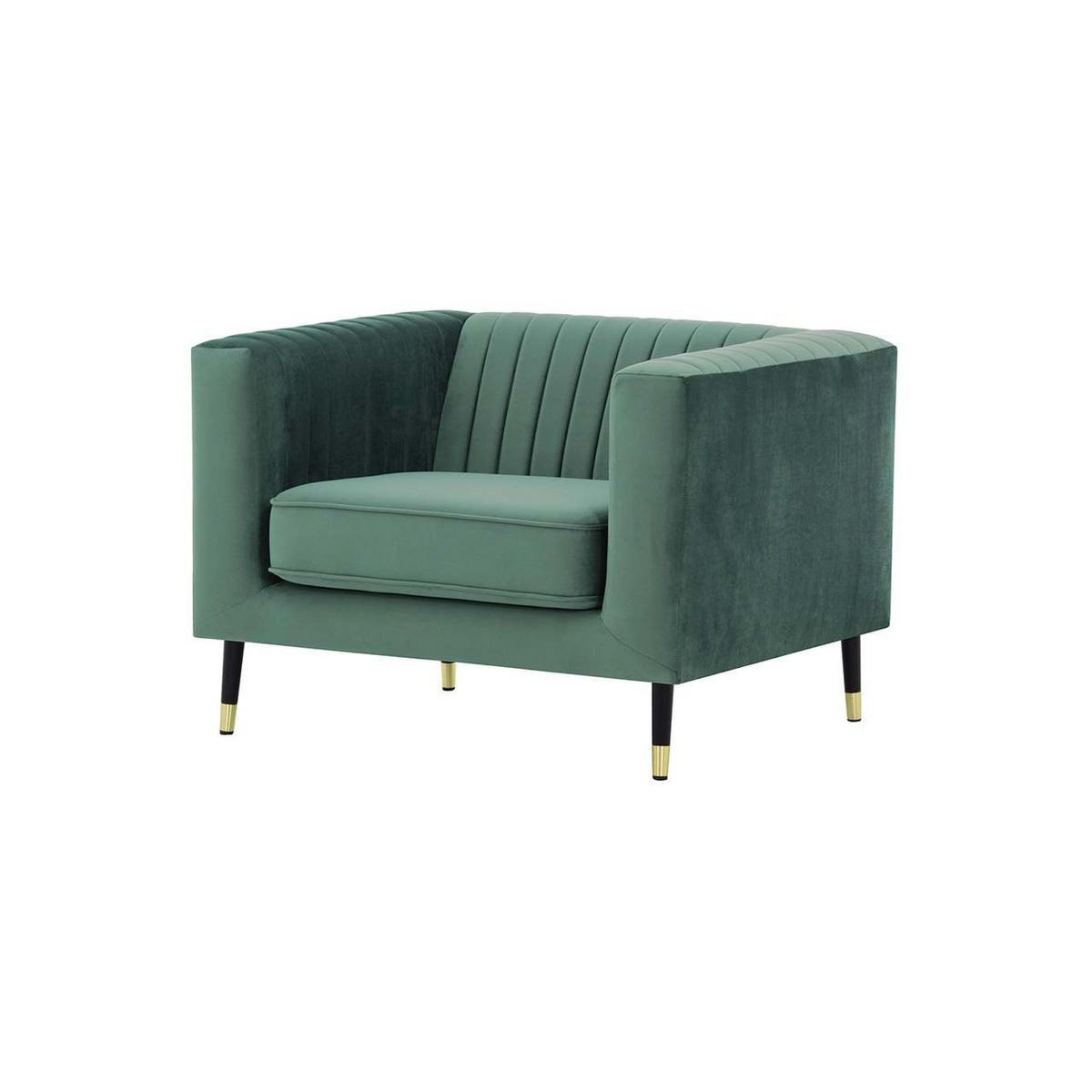 SESSEL Slender-Velluto 12 - Blau, Holz/Textil (99/71/83cm) - SLF24