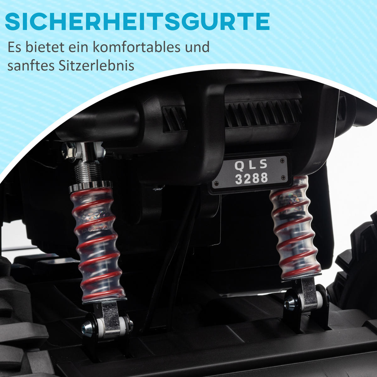 ELEKTROQUAD DE-06125 mit Licht und Musikanschluss Grün - Grün, Kunststoff/Metall (100/65/73cm) - ComfortXL
