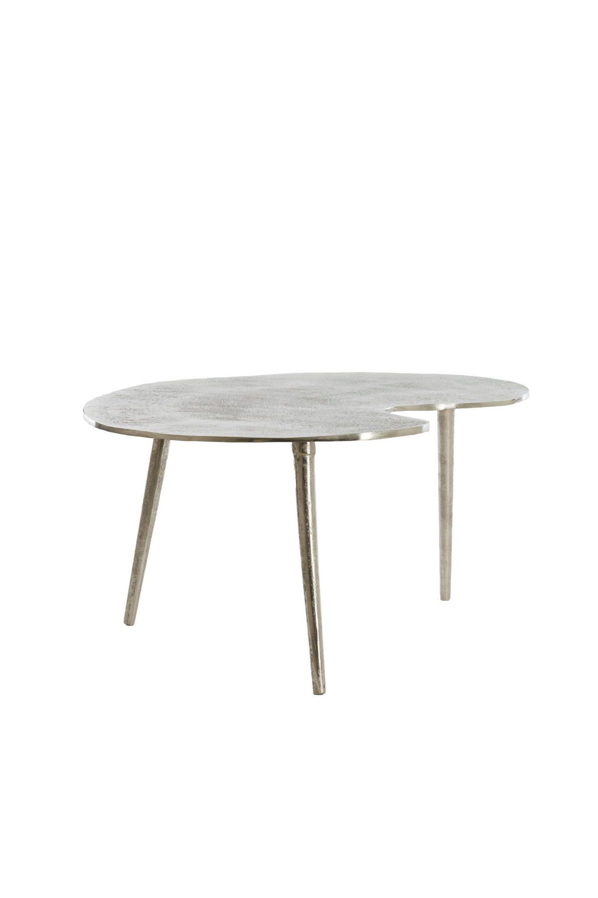BEISTELLTISCH Linos Silber 80/60/36 cm - Silberfarben, Metall (80/60/36cm) - Light & Living
