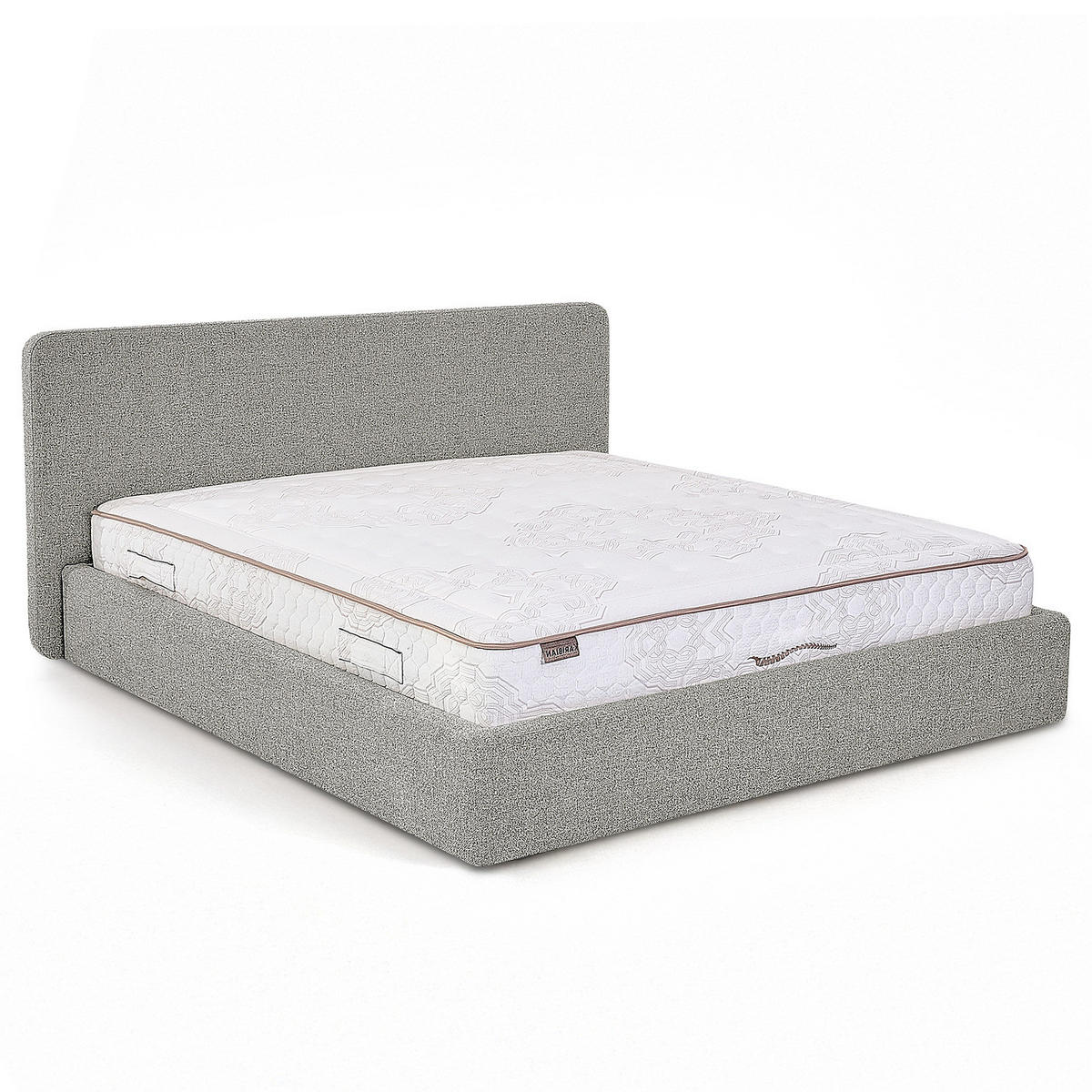 POLSTERBETT - Grau, Textil (140/200cm) - home24