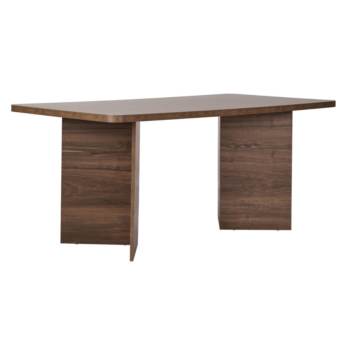 ESSTISCH mit rechteckiger Platte und 2 Beinen 180/90/77 cm - Naturfarben, Holzwerkstoff (180/90/77cm) - Calicosy