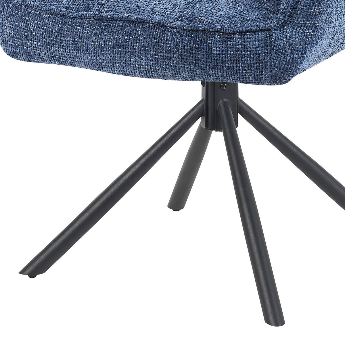 DREHSTUHL Mika-Daan 2er-Set - Blau/Schwarz, Textil/Metall (59/84/66cm) - DUBI Möbel