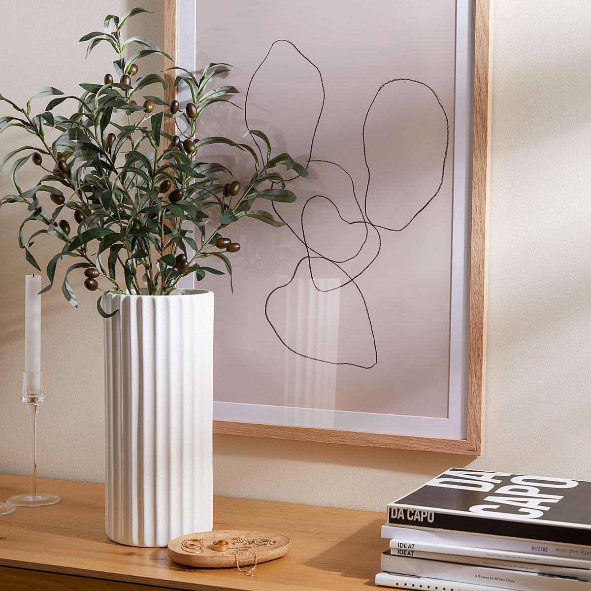 VASE Liv - Weiß, Keramik (22cm) - Butlers