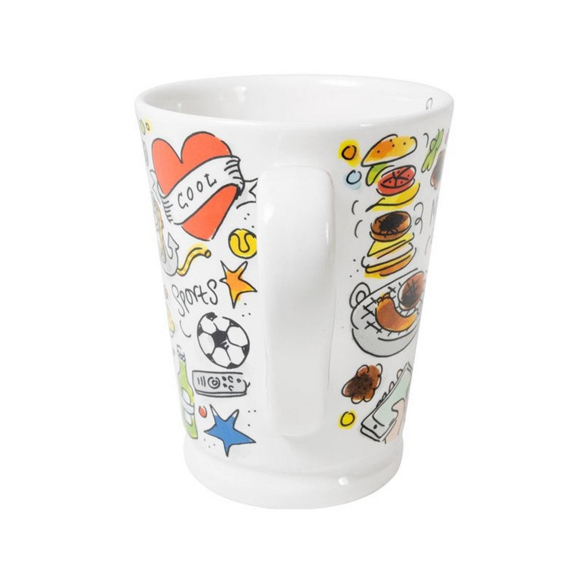 XL-BECHER The Man in Bunt - 500 ml - Multicolor, Keramik (0.5L) - Blond Amsterdam
