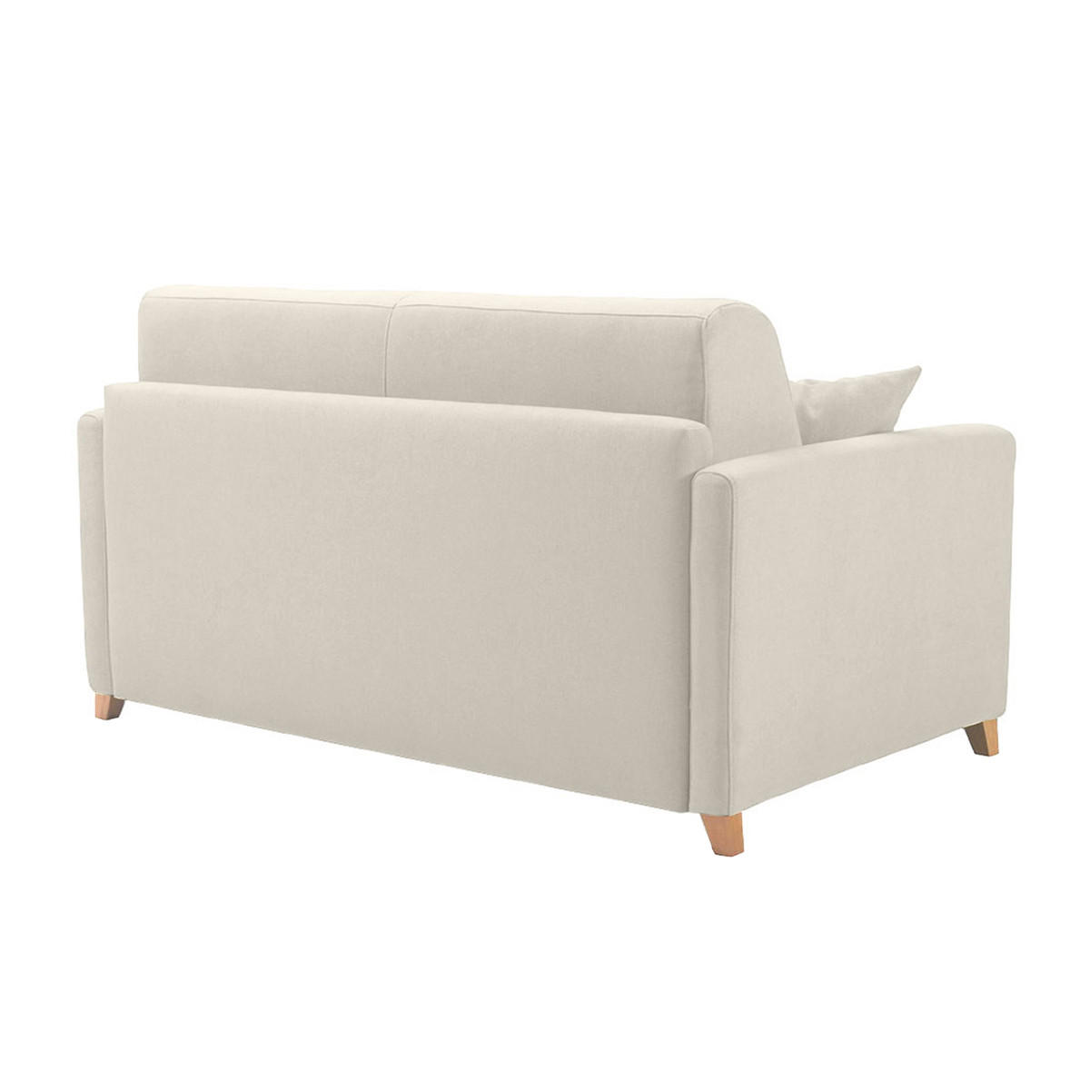 SCHLAFCOUCH Beige Matratze 13 cm 2-3-Sitzer SKANDY - Beige, Textil (95/95/156cm) - Miliboo