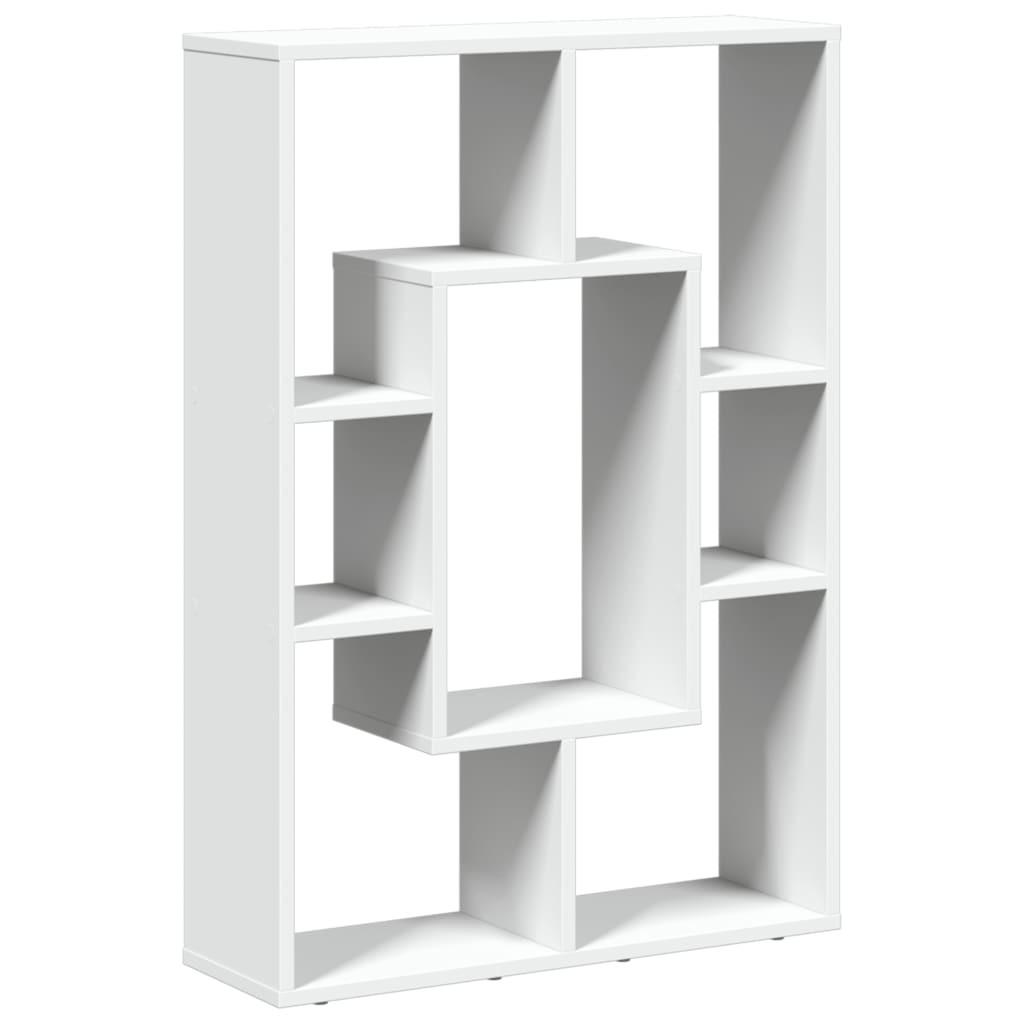 vidaXL Bücherregal Weiß 63x90x20 cm