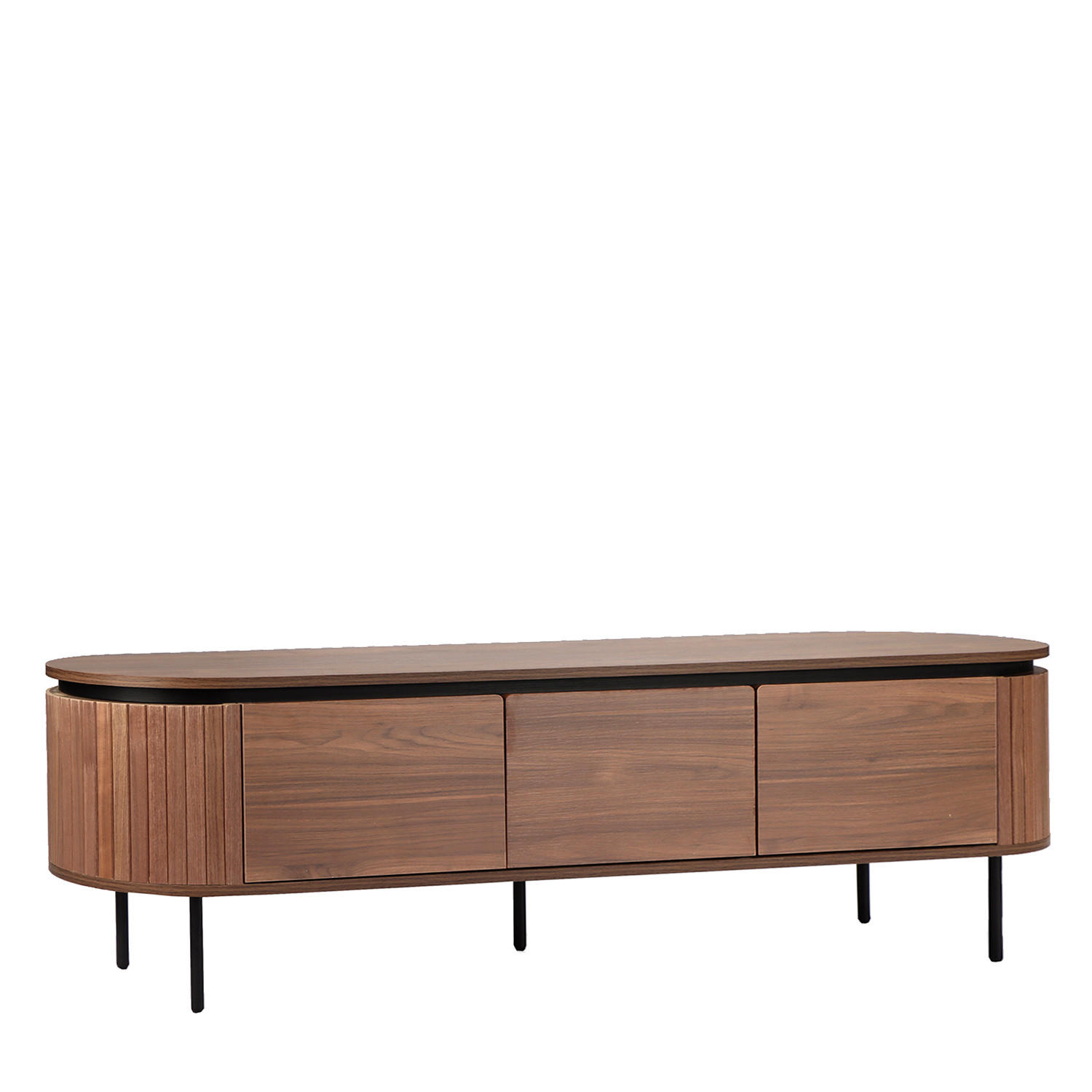 TV-ELEMENT Helios Walnuss 160 cm x 55 cm - Walnussfarben, Holzwerkstoff (160/55/40cm)