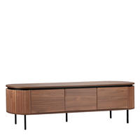 TV-ELEMENT Helios Walnuss 160 cm x 55 cm - Walnussfarben, Holzwerkstoff (160/55/40cm)