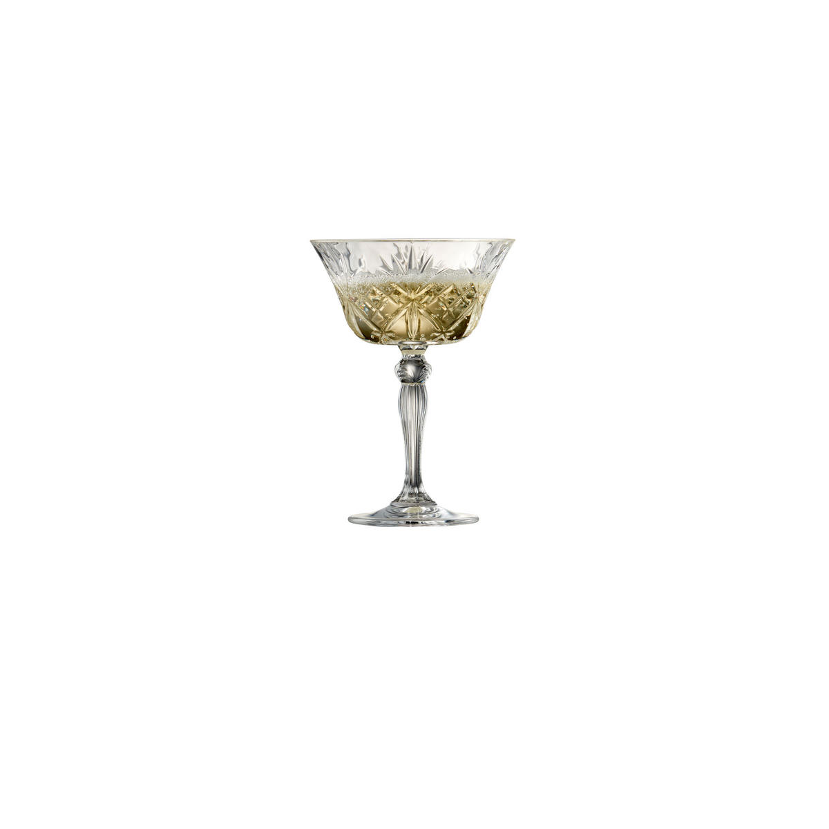 CHAMPAGNERSCHALE Melodia 4er Set, Kristallglas, Transparent, 260 ml - Transparent, Glas (0.26L) - Lyngby Glas