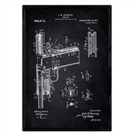 POSTER Gun Patent A3 Rahmenlos - Klar, Papier (29.7/5/42cm) - Nacnic