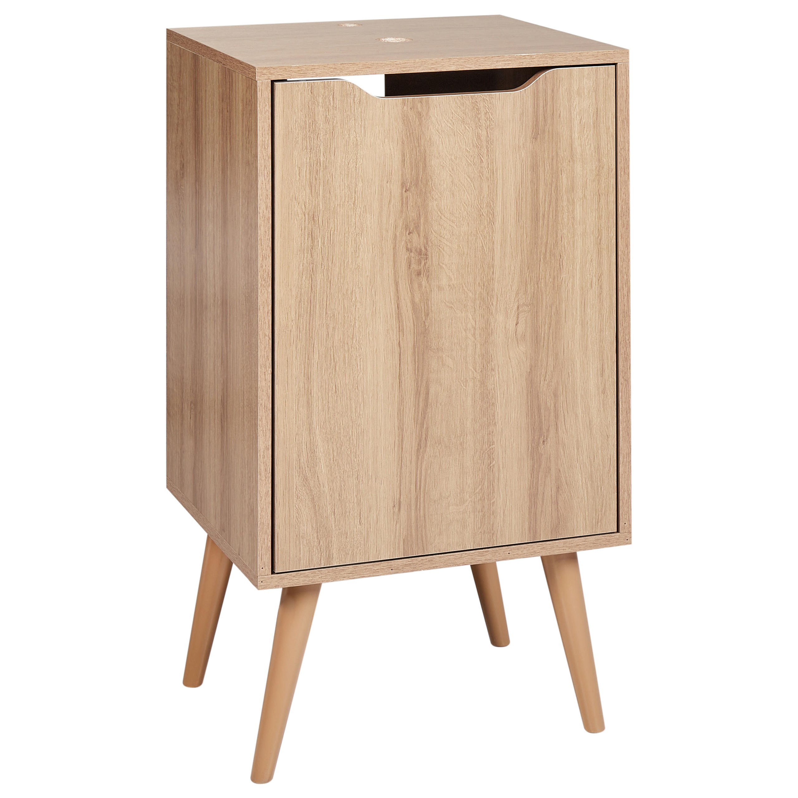 WASCHBECKENUNTERSCHRANK 45 cm Hellbraun Junin - Hellbraun, Holzwerkstoff (45/80/39cm) - Beliani